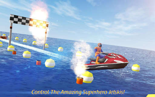 Play APK Jetski Water Racing: Superheroes League  and enjoy Jetski Water Racing: Superheroes League with UptoPlay com.tg.jetskiwaterracingsuperheroesleague