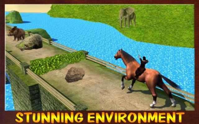 Play Jungle Horse Run - Animal Hunter 