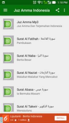 Play Juz Amma Indonesia: Terjemahan Bahasa Indonesia 