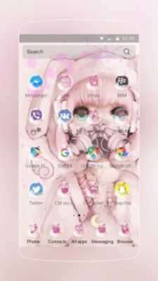 Play Kawaii Girl. Theme for CM Launcher 