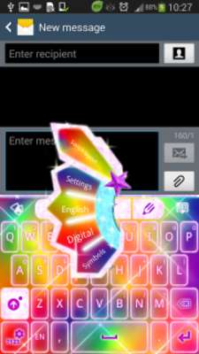 Play Keyboard Color Glitter Theme 