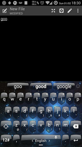 Play APK Keyboard Theme Shield Space  and enjoy Keyboard Theme Shield Space with UptoPlay com.luklek.smartinputv5.skin.shieldspaceblackblue