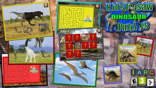 Play APK Kids Dinosaur Puzzles  and enjoy Kids Dinosaur Puzzles with UptoPlay au.com.espace.puzzle.dinosaur