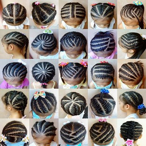 Play APK Kids Hairstyle and Braids  and enjoy Kids Hairstyle and Braids with UptoPlay com.iwanrewok.Kidshairstyleandbraids
