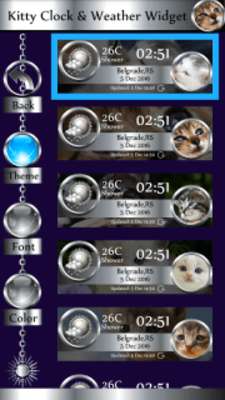 Play Kitty Clock & Weather Widget 