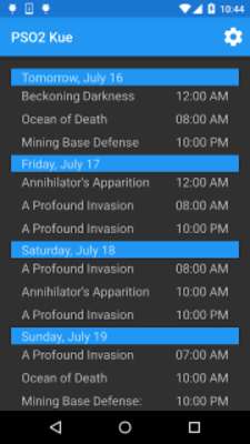 Play Kue: PSO2 EQ Tracker 
