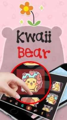 Play Kwaii Bear Theme&Emoji Keyboard 