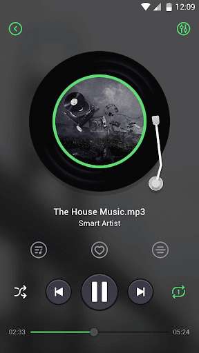 Play APK Lark Player Theme - Green  and enjoy Lark Player Theme - Green with UptoPlay com.dywx.sk_green