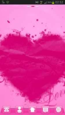Play Launcher Theme Pink Heart 