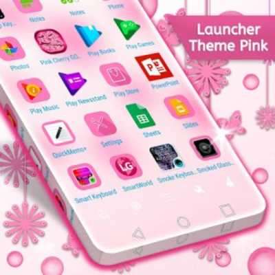 Play Launcher Theme Pink 