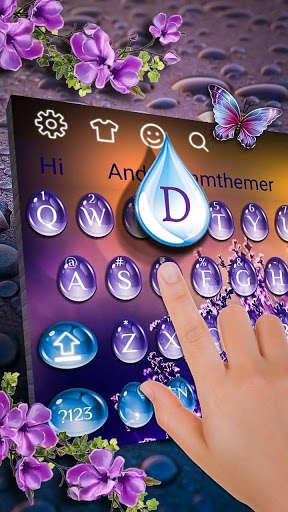 Play APK Lavender Water Drop Keyboard Theme  and enjoy Lavender Water Drop Keyboard Theme with UptoPlay keyboard.theme.k820010249