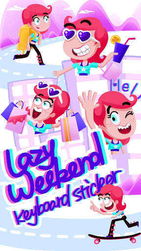 Play APK Lazy Weekend Keyboard Sticker  and enjoy Lazy Weekend Keyboard Sticker with UptoPlay com.simejikeyboard 