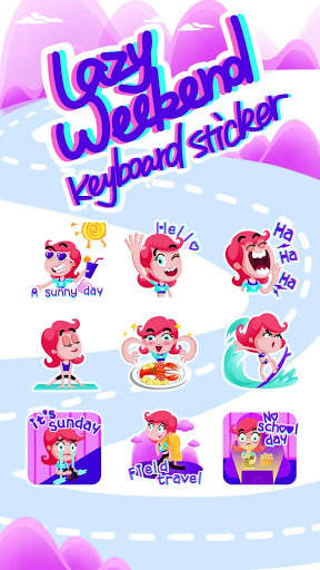Play APK Lazy Weekend Keyboard Sticker  and enjoy Lazy Weekend Keyboard Sticker with UptoPlay com.simejikeyboard 