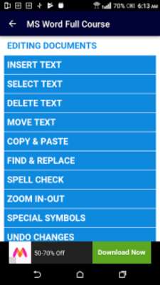 Play Learn MS Word Full Course in 15 Days 