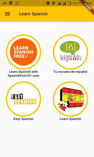Play APK Learn Spanish with Videos  and enjoy Learn Spanish with Videos with UptoPlay com.learnspanish.learnspanishfree