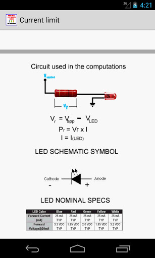 Play APK LED (Light Emitting Diode)  and enjoy LED (Light Emitting Diode) with UptoPlay com.electronics_ledcalculations