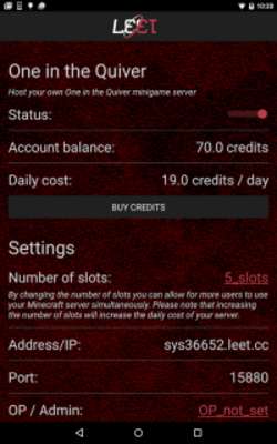 Play LEET One in the Quiver MCPE Play LEET One in the Quiver MCPE