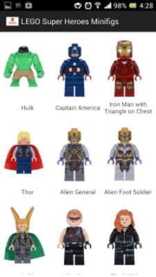 Play LEGO Super Heroes Minifigs 