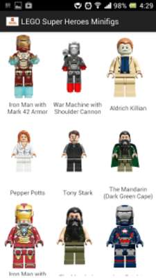 Play LEGO Super Heroes Minifigs 