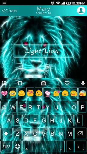 Play APK Light Lion Emoji Keyboard Skin  and enjoy Light Lion Emoji Keyboard Skin with UptoPlay com.kkkeyboard.emoji.keyboard.theme.LightLion