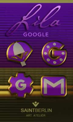 Play Lila Gold Icon Pack 