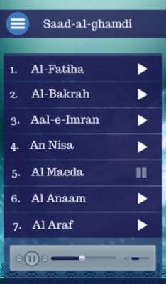 Play Listen Quran mp3 