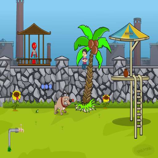 Play Little Boy Escape From Dog 