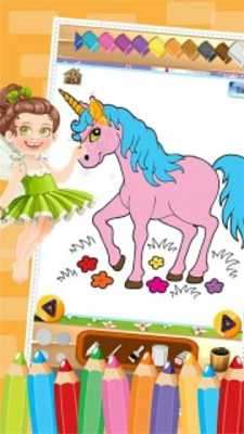 Play Little Unicorn Colorbook 
