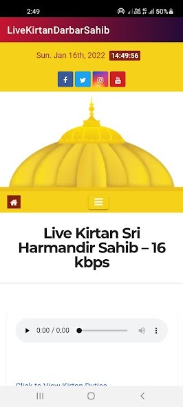 Play APK Live Kirtan Darbar Sahib  and enjoy Live Kirtan Darbar Sahib with UptoPlay com.geekerstechnologies.livekirtan