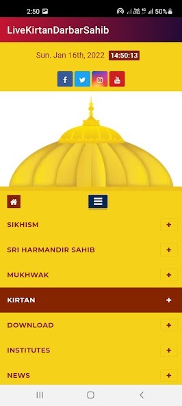 Play APK Live Kirtan Darbar Sahib  and enjoy Live Kirtan Darbar Sahib with UptoPlay com.geekerstechnologies.livekirtan
