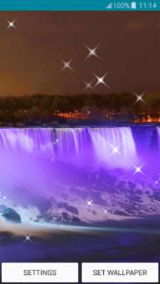 Play Live Wallpapers - Purple Falls 