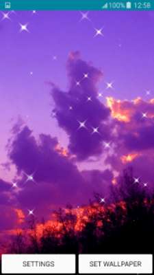 Play Live Wallpapers Violet Sunsets 