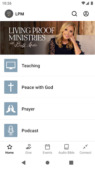 Play APK Living Proof with Beth Moore  and enjoy Living Proof with Beth Moore with UptoPlay com.subsplash.thechurchapp.s_9B5G9Z