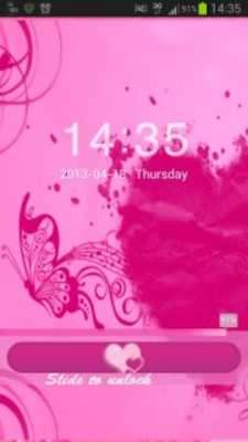 Play Locker Theme Pink Heart 
