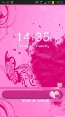 Play Locker Theme Pink Heart 