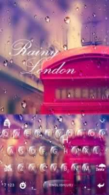 Play London Rain iKeyboard Theme 