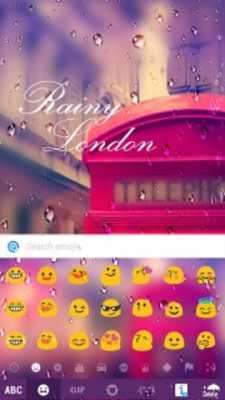 Play London Rain iKeyboard Theme 