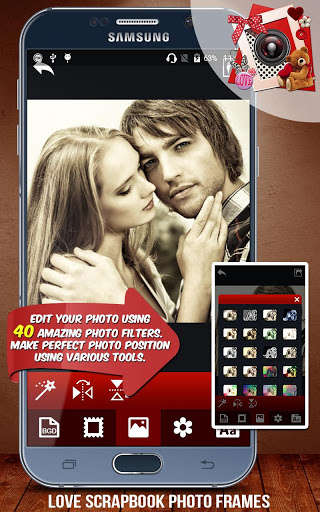 Play APK Love Scrap Book Photo Frames  and enjoy Love Scrap Book Photo Frames with UptoPlay com.LoveScrapbookPhotoFramesV