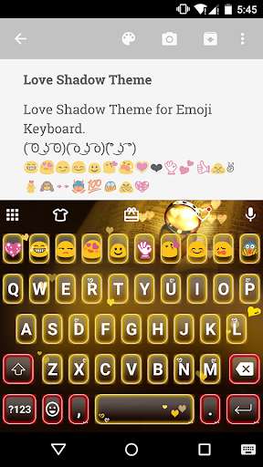 Play APK Love Shadow Emoji Keyboard  and enjoy Love Shadow Emoji Keyboard with UptoPlay com.kkkeyboard.emoji.keyboard.theme.LoveShadow