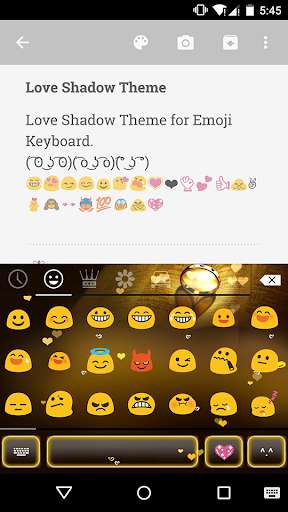 Play APK Love Shadow Emoji Keyboard  and enjoy Love Shadow Emoji Keyboard with UptoPlay com.kkkeyboard.emoji.keyboard.theme.LoveShadow