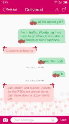 Play Love Struck - Messaging 7 