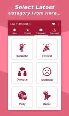 Play Love Video Song Status for Whatsapp 
