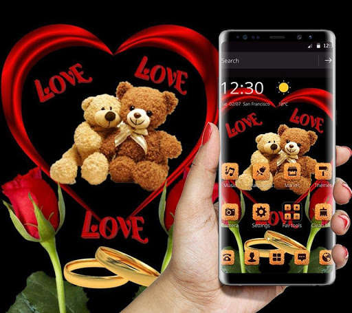 Play APK Loving Brown Furry Bear Theme  and enjoy Loving Brown Furry Bear Theme with UptoPlay com.launcher.theme.t211811813