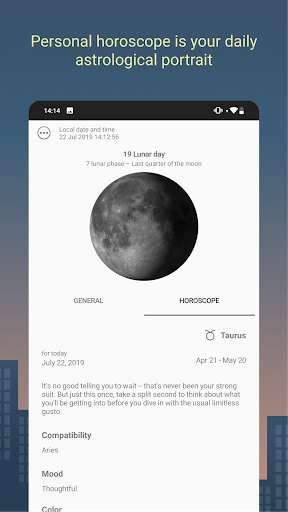 Play APK Lunar Calendar. Moon Phases + horoscopes  and enjoy Lunar Calendar. Moon Phases + horoscopes with UptoPlay com.user75.moonday