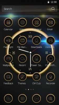 Play Luxury Clock CM Launcher Theme 