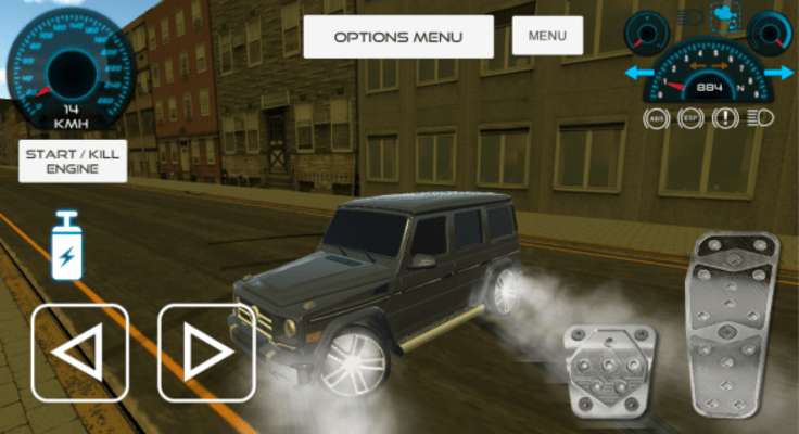 Play Luxury Jeep Driving In The City 