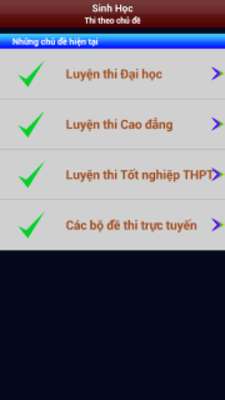 Play Luyện thi Sinh Học 