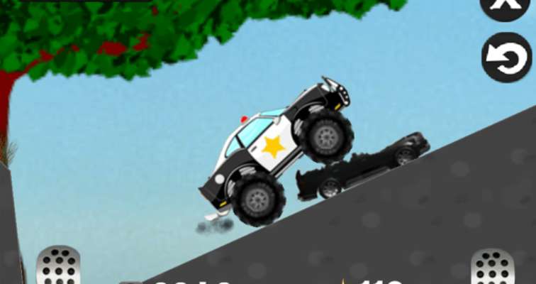 Play Mad smash cop - hill racer 