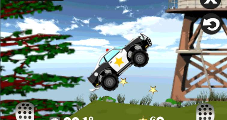 Play Mad smash cop - hill racer 
