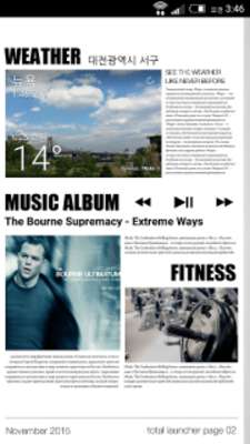 Play Magazine Total launcher theme 